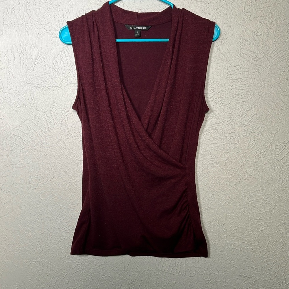 41 Hawthorn Burgundy Sleeveless Top